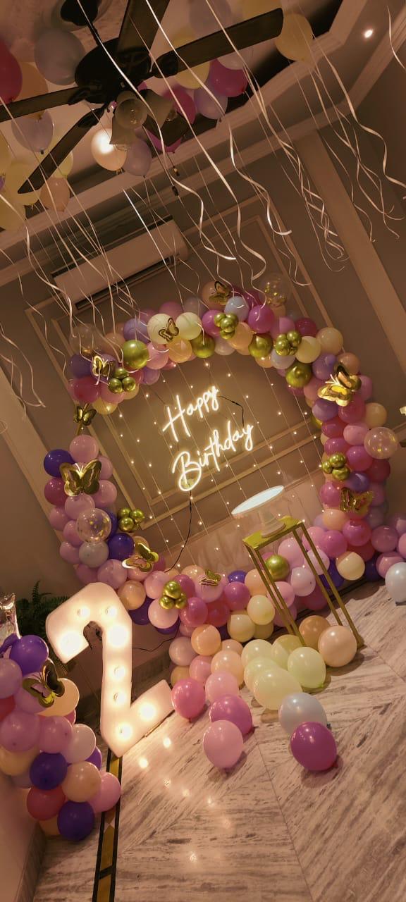 Birthday stage decor